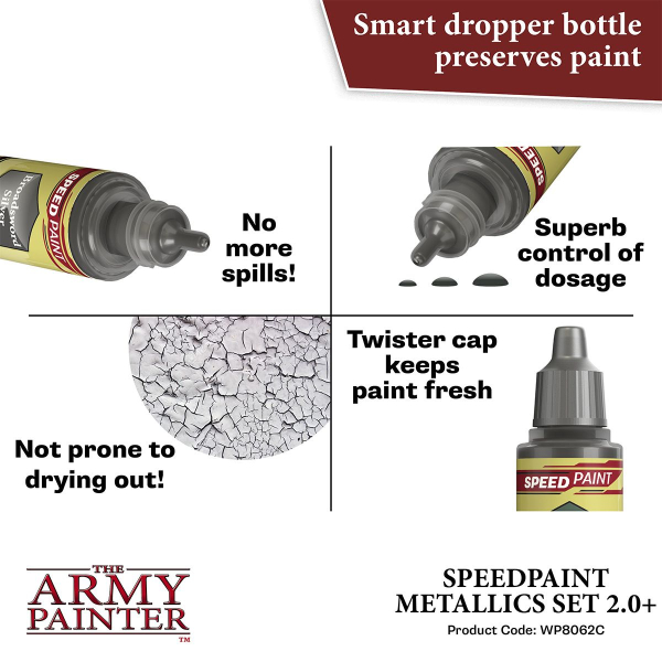 Army Painter - Speedpaint Metallics Set 2.0